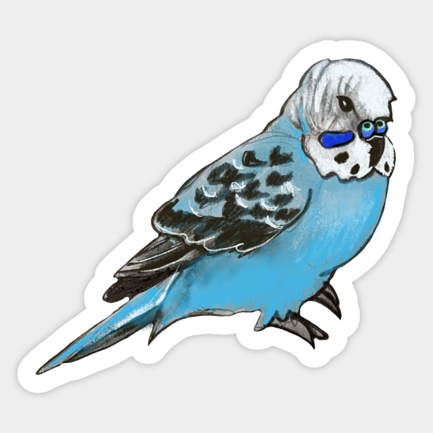 Budgie Sticker by shehitsback